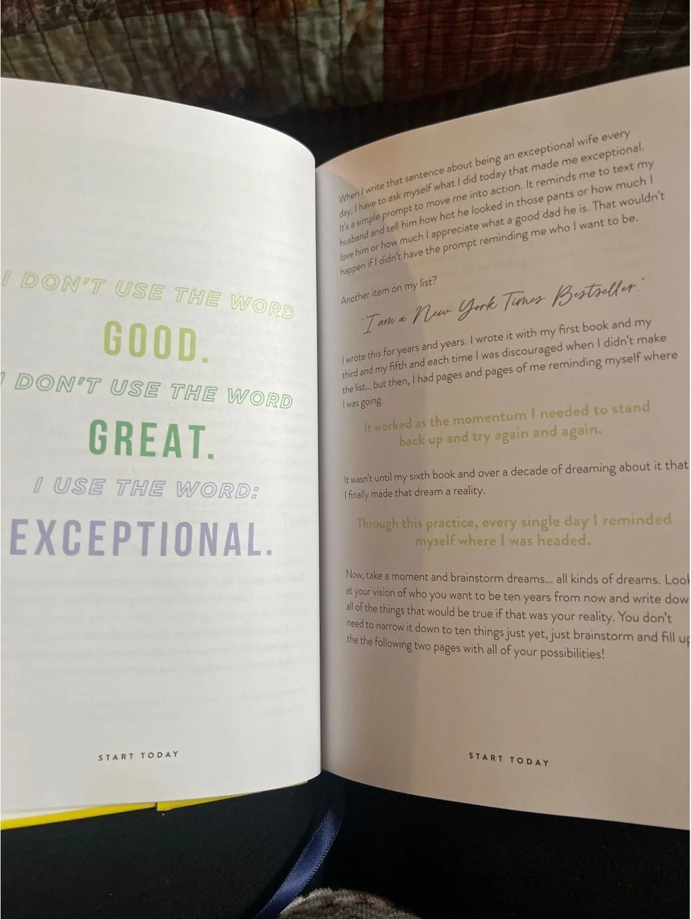Rachel Hollis Start Today Journal Go All In Edition